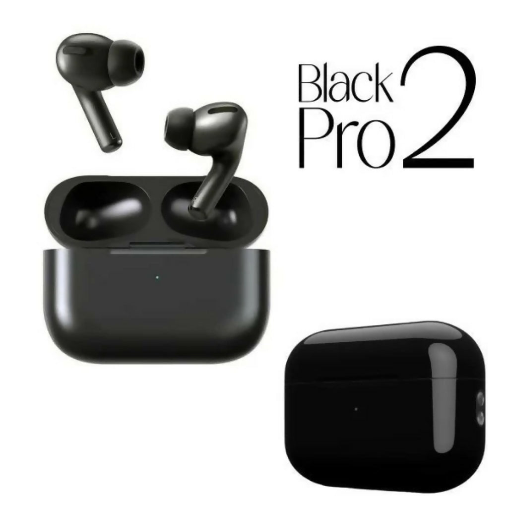 Black Wireless Earbuds Pro, Sleek Design, Deep Bass, for Music & Calls