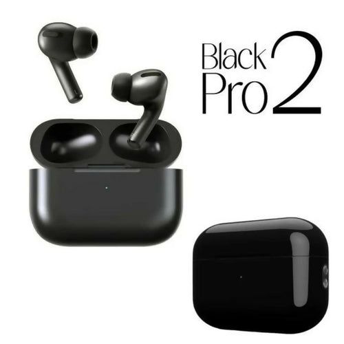 Black Wireless Earbuds Pro, Sleek Design, Deep Bass, for Music & Calls