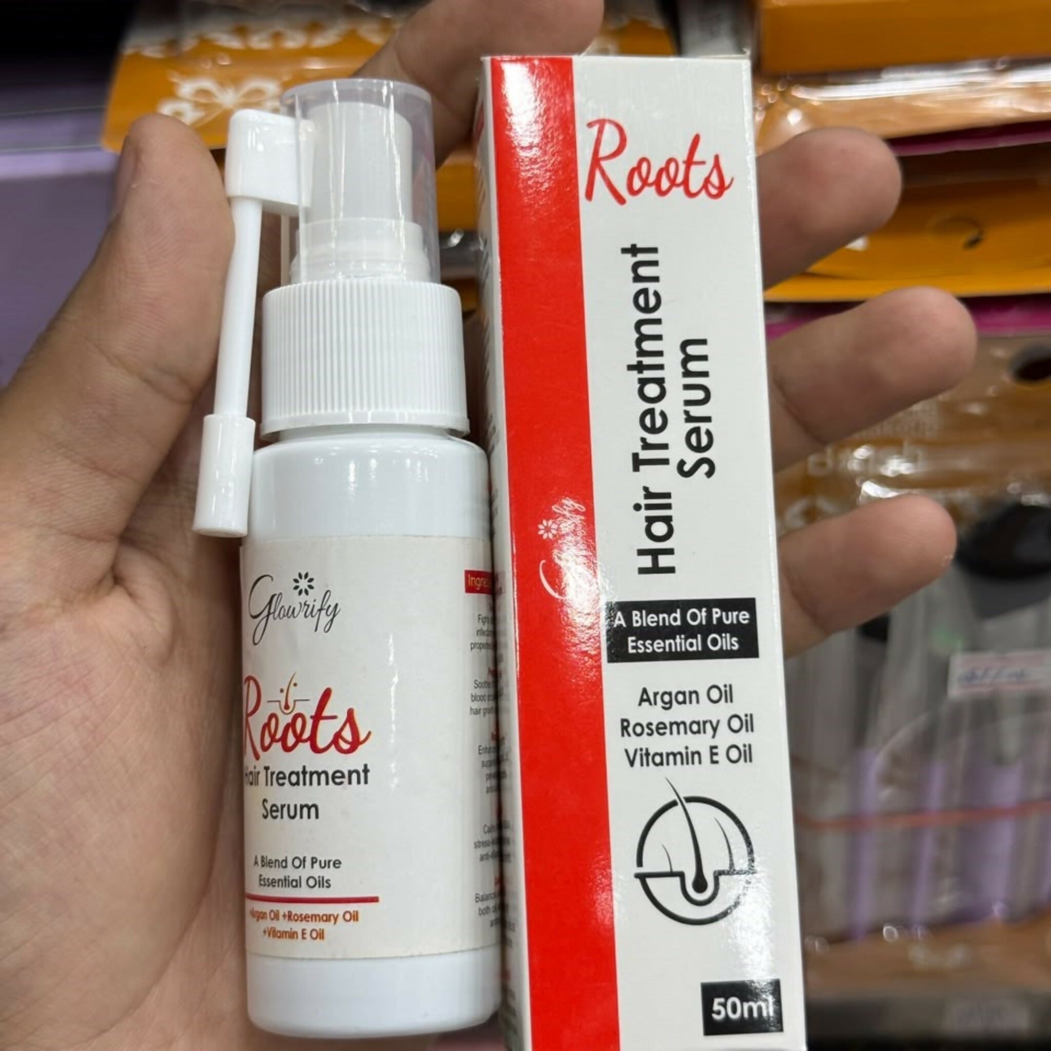 Glowrify Roots Hair Treatment Serum - Nourishing Scalp And Root Care Serum Designed For Healthier Looking Hair - 50ML