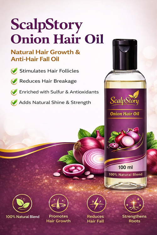 Onion Hair Oil – Natural Hair Growth & Anti-Hair Fall Oil