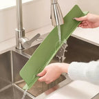 Silicone Sink Splash Guard with Suction Cups | 16 Inch Kitchen Sink Water Splash Guard