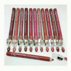 Set of 12/6 Pcs Matte Nude Colors Lip Liners Pigmented Lip Pencils