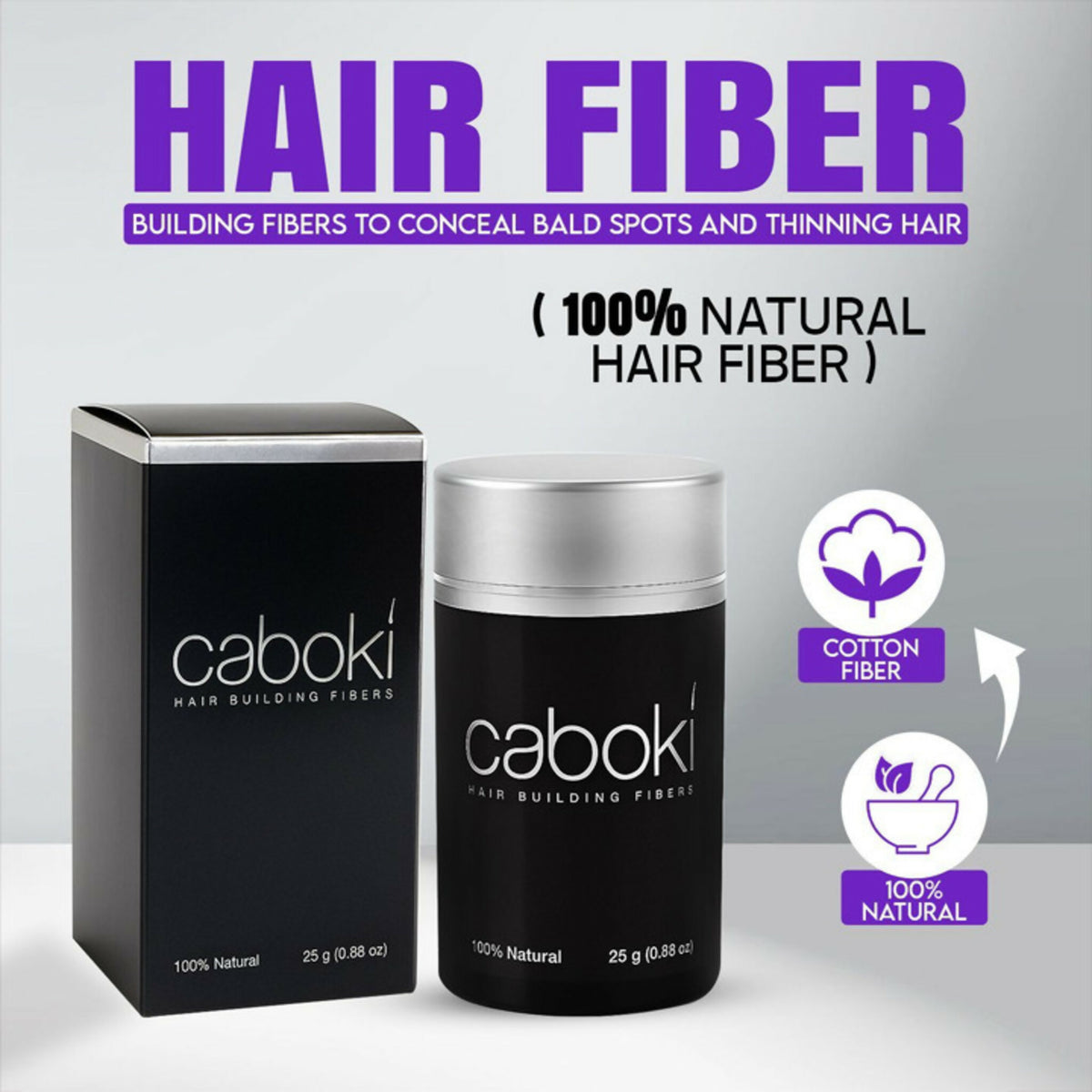 Caboki Hair Fibers – Instant Hair Volumizer & Thickening Fibers for a Fuller, Natural-Looking Hairstyle 25g Rs 494