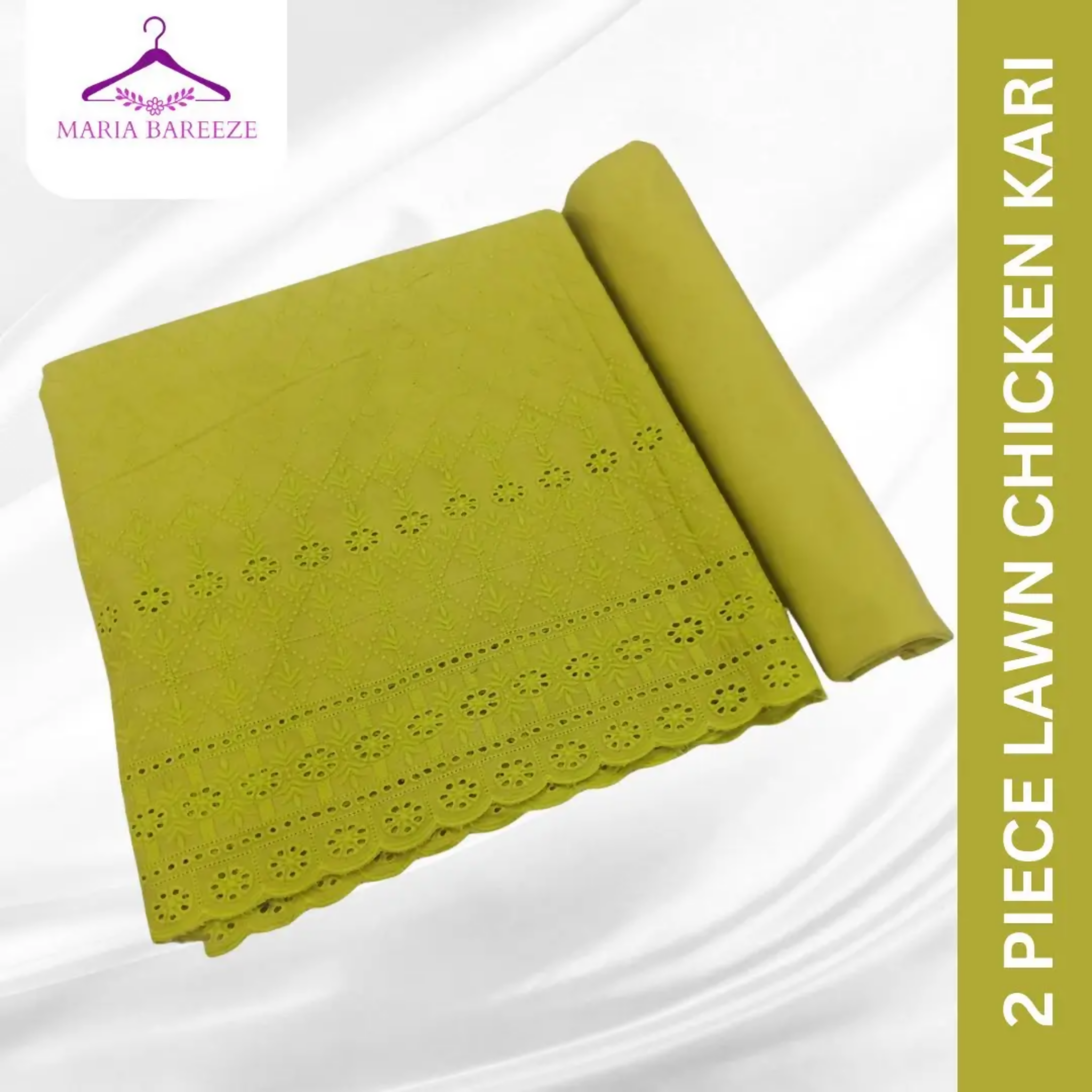 Unstitched Suit, Chicken Kari Embroidery Adds a Touch Of Traditional Elegance