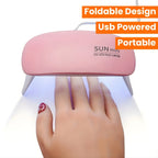 6W Mini UV LED Nail Lamp with Timer, Portable Nail Dryer