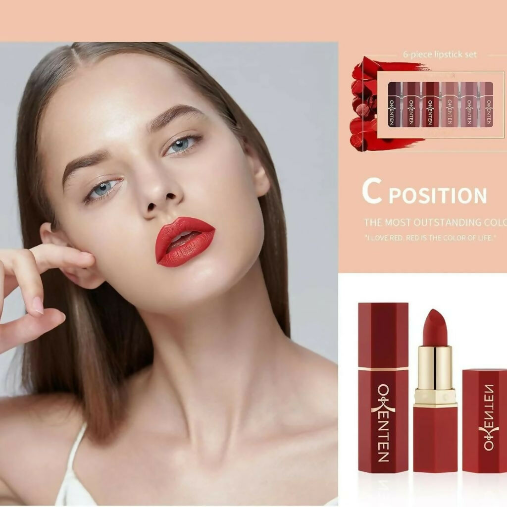6 Pcs High Pigmented Lipstick Pack