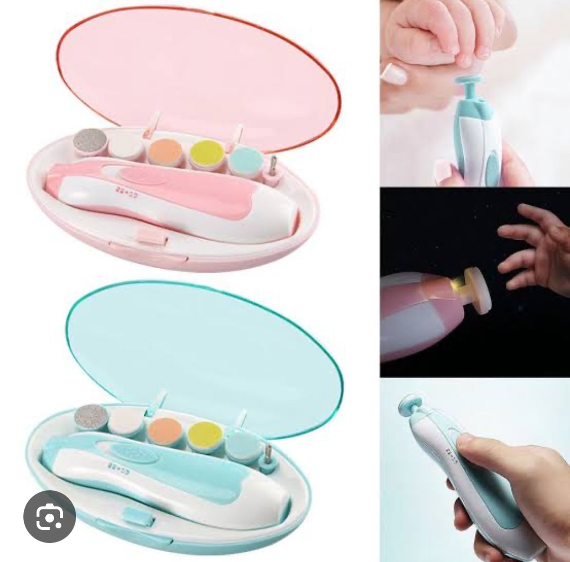 Baby Nail Clipper Manicure and Pedicure Set with LED Light