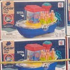 Gear Ship Bump And Go Toy, Automatic Movement & Colorful Lights