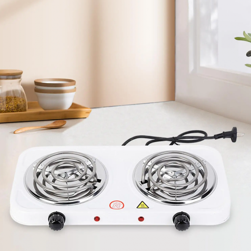 Double Electric Stove Two Burner Coil Heating Hot Plate