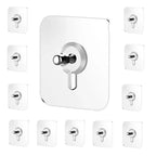 Transparent Self-Adhesive Wall Hooks Sticker – Strong Hold, No Drill, Damage-Free Hanging – Pack of 10