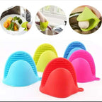 Silicone Heat Resistant Glove Clip, Non-Slip Insulation Pot & Bowl Holder