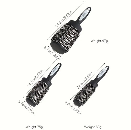 Brush, Ceramic Ion Thermal Round, for Styling Curling and Straightening