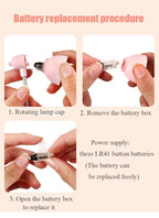 Mini LED Clamp Lamp , Portable USB-Powered Desk Light