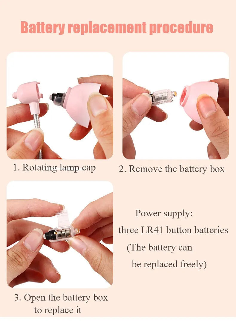 Mini LED Clamp Lamp , Portable USB-Powered Desk Light