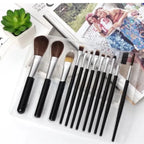Makeup Brush Set – 12-Piece Professional Makeup Tool Kit | Soft, High-Quality Synthetic Bristles | Huada | Fit Me | Pabibrow