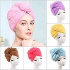 Quick Dry Microfiber Hair Towel Wrap for All Hair Types