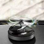 Solar Powered Car Aroma Diffuser, Helicopter Design Air Freshener Perfume for Dashboard