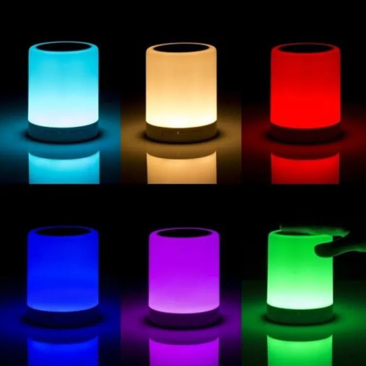 Speaker, Touch Lamp Bluetooth with LED Color Light