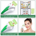 Ice Roller for Face & Eye Puffiness Relief, Cold Gel Ice Face Roller Massager - Ice Roller Cool Roller For Face Eye Body Facial Shaping Anti Wrinkle Ice Roller Massager Smooth Skin ( Random Color )