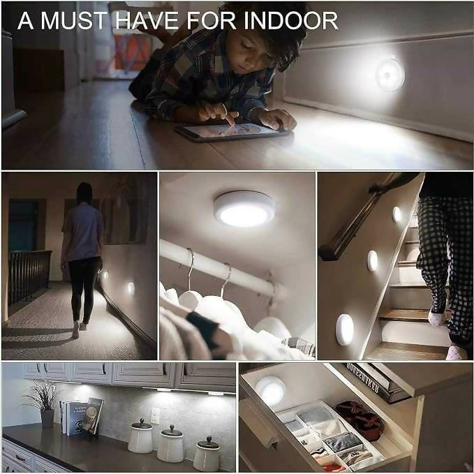 Motion Sensor Light for Home with USB Charging Wireless Self Adhesive LED Body