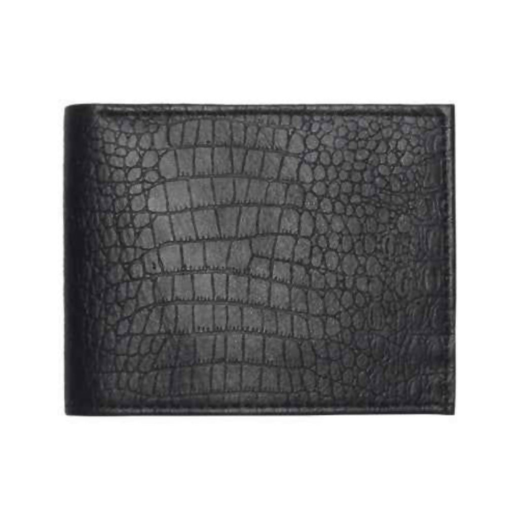 Black Croco Wallet, premium leather, for men’s everyday use