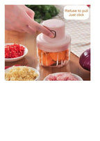 Mini Food Chopper Portable USB Rechargeable Vegetable Garlic Meat Grinder | With Cable – Size 250ml