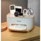 Ecoco Tissue Box With Multifunctional Storage Drawer Is A Creative Desk Organizer Designed For Kitchen Living Room And Office .