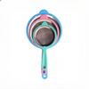 Colorful Stainless Steel Mesh Tea Strainer with Plastic Handle – Fine Sieve for Kitchen Use