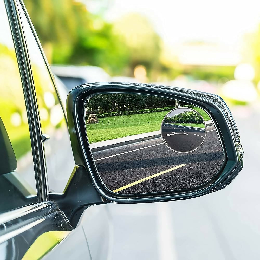 2pcs Round Blind Spot Mirrors – Wide-Angle Lens for Enhanced Rear and Side View Visibility – Convex Mirror for Cars, SUVs, and Trucks – Universal Fit Safety Accessory – Glass Material