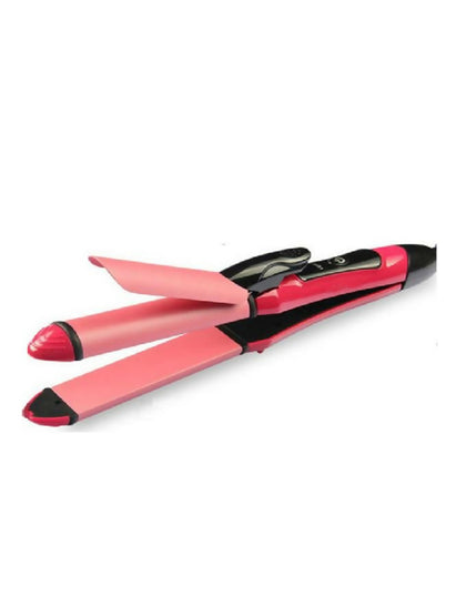 2-in-1 Nova Hair Straightener and Curler – Dual-Use Styling Tool with Quick Heat-Up Technology, Ceramic Plates for Smooth Straightening & Effortless Curls Model-NH-2009 – Portable, Lightweight, Ideal for Home or Travel Use