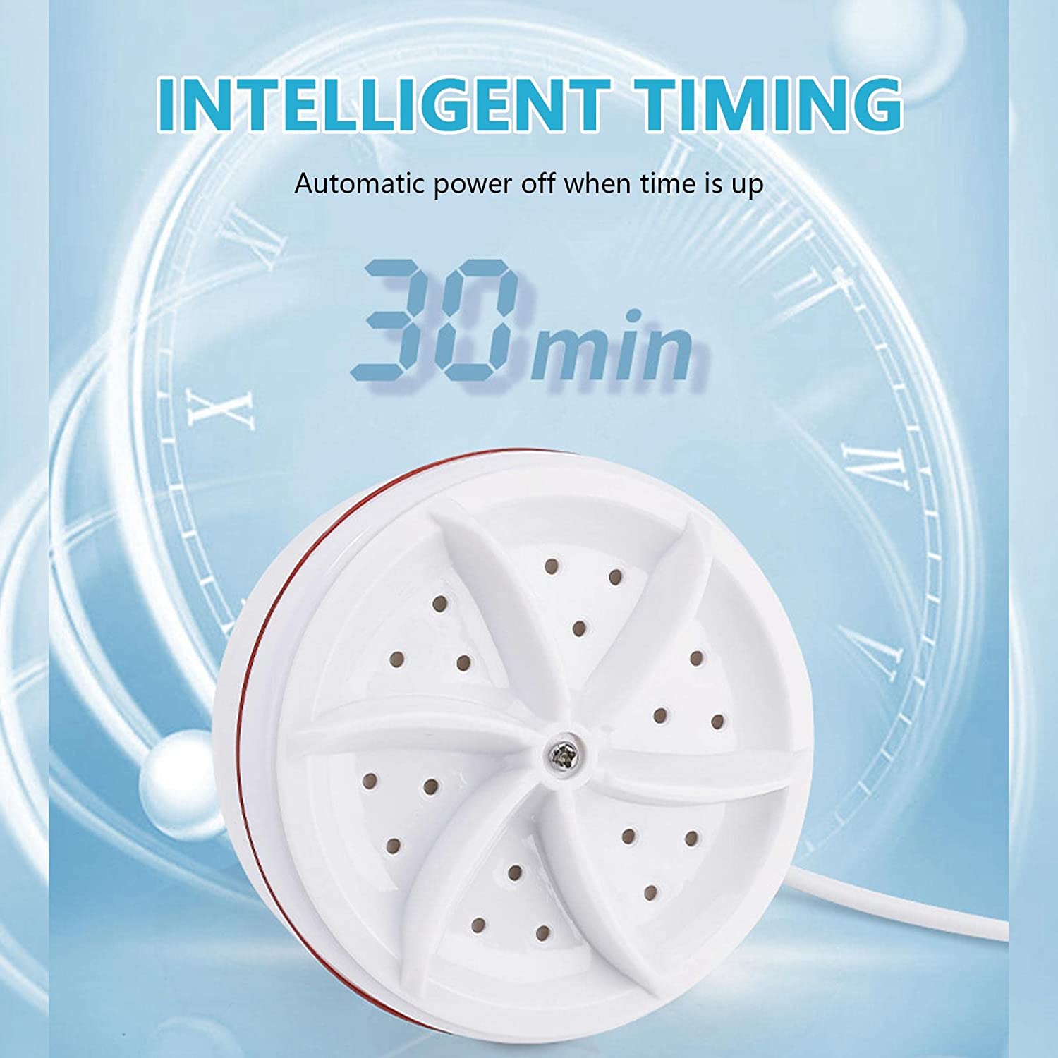 Washing Machine, Mini  Portable Ultrasonic Turbine Washer
