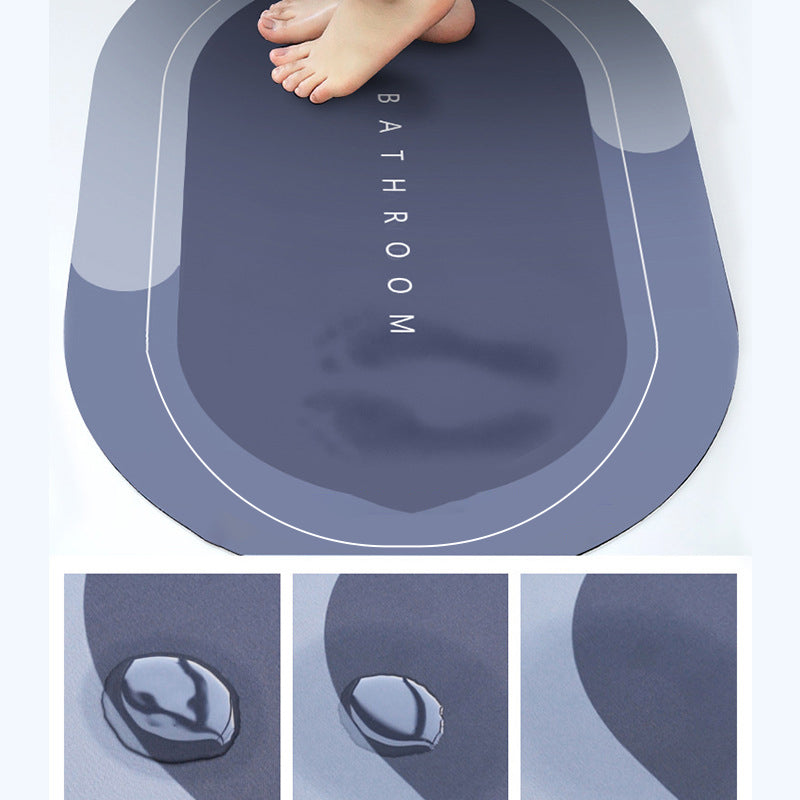 Door Mat, Soft Round, for Bathroom, Bedroom, and Entrance