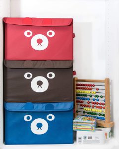 Foldable Bear Toy Storage Bin Kids Toy Organizer Box