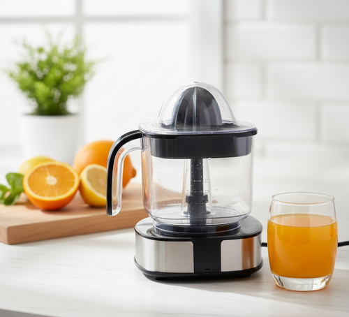 Premium Stainless Steel Electric Citrus Juicer, High-Torque Performance