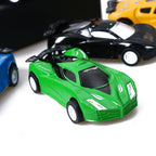 Vintage Style Pull Back Ca,  Multicolor Toy Cars - Set 12 Pieces