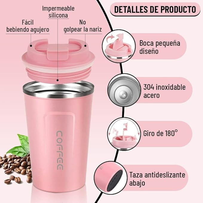 Stylish Coffee Cup, Leak-Proof, for Home, Office