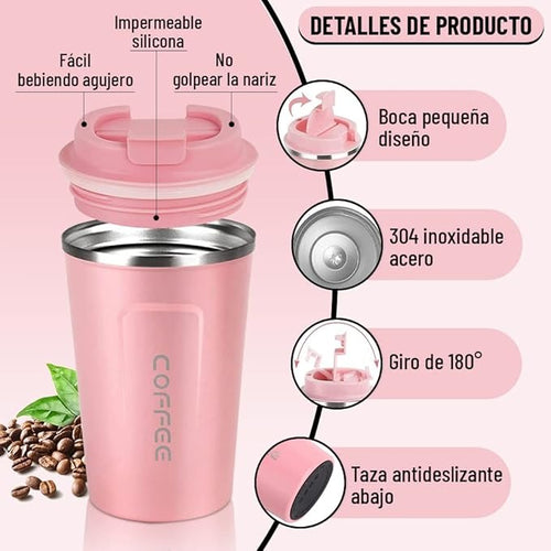 Stylish Coffee Cup, Leak-Proof, for Home, Office