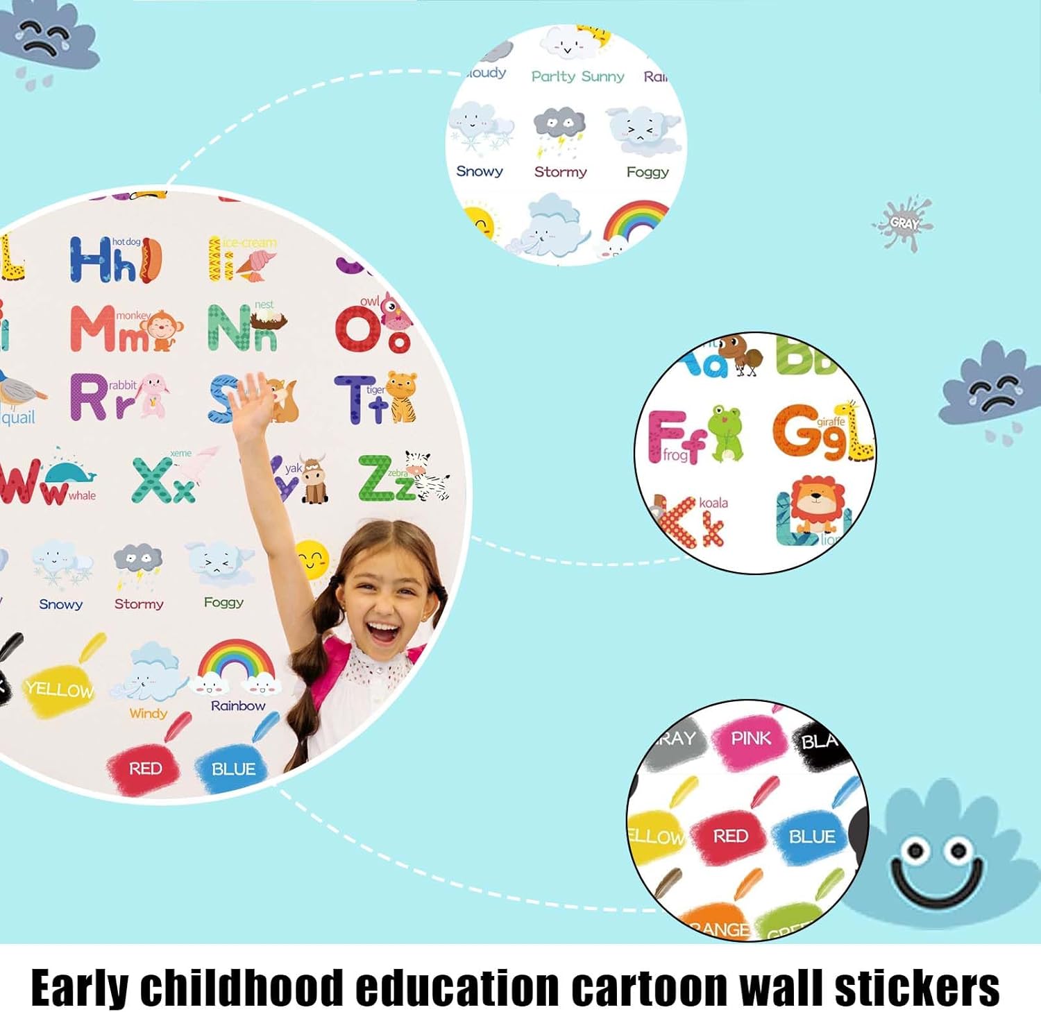 Washable Coloring Mat - English Alphabets,Washable drawing mat