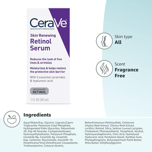 CeraVe, Skin Renewing Retinol Serum, (30 ml)