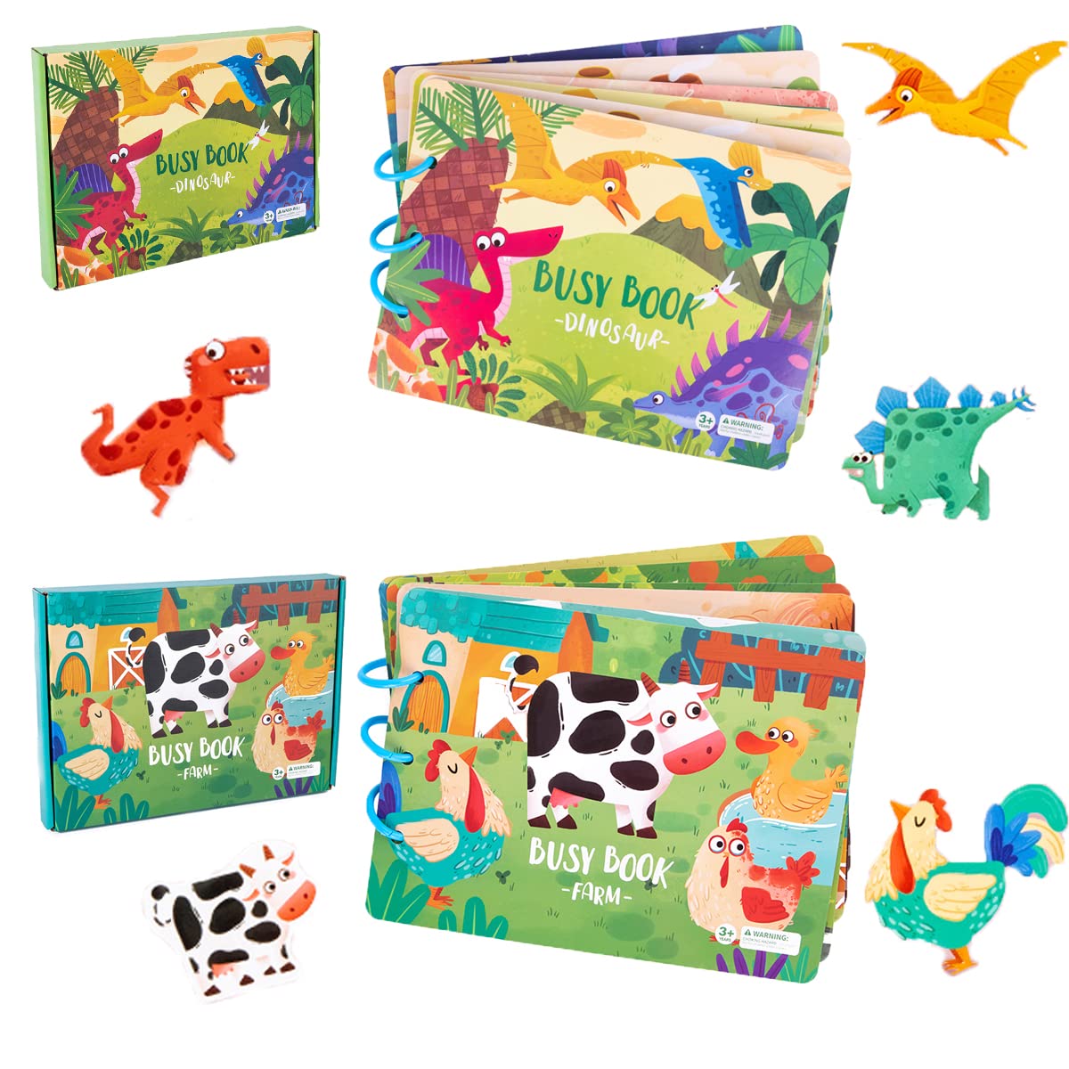 Montessori Quiet Busy Book, Cognitive Learning and Skill Development for Kids