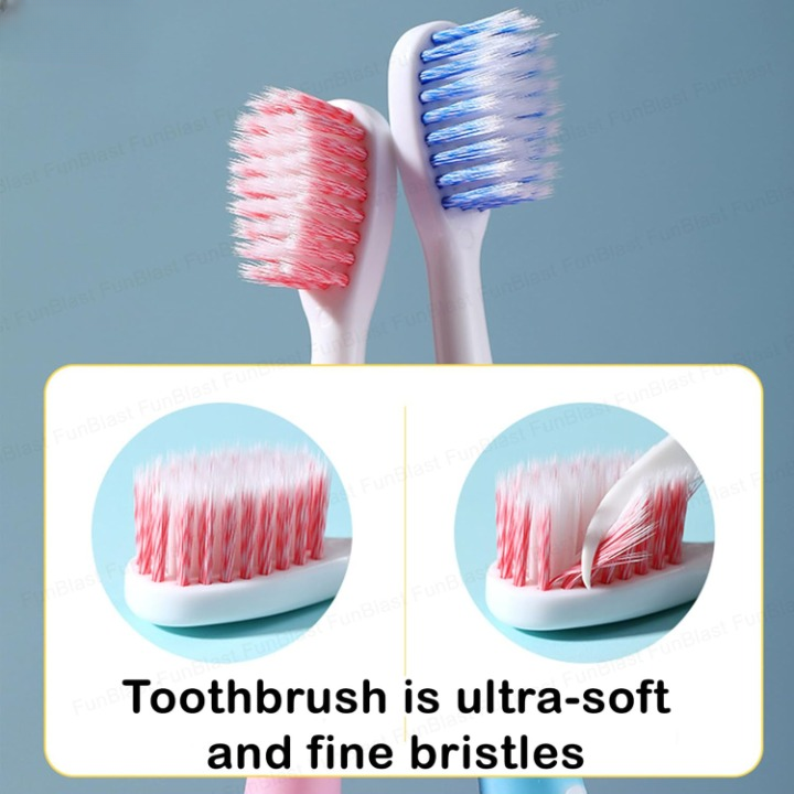 Toothbrush Set Soft Bristles with Toy Car for Kids