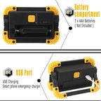 Light, Rechargeable LED Work COB Portable Lamp with Power Bank