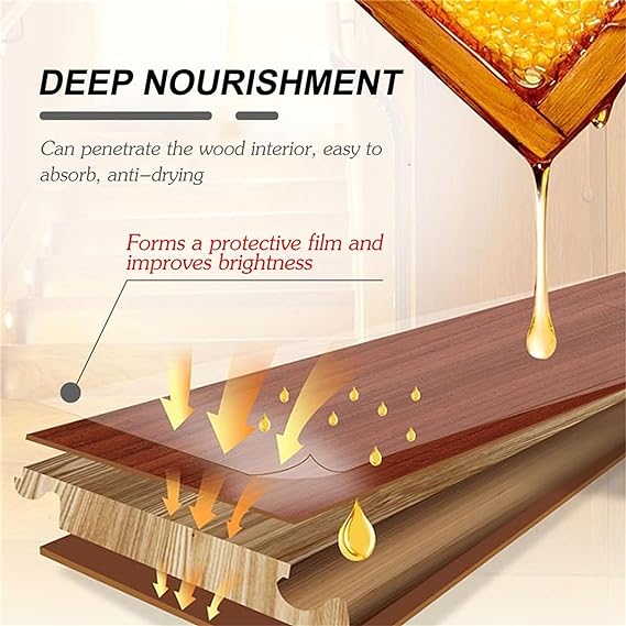 Beeswax Natural Wood Polish Spray for Cleaning and Shine Restoration