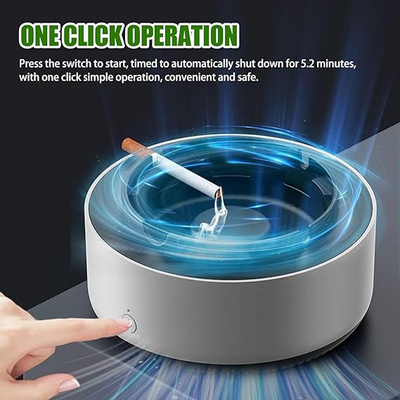 Ashtray, Smokeless with Built in Air Purifier, with Turbo Fan