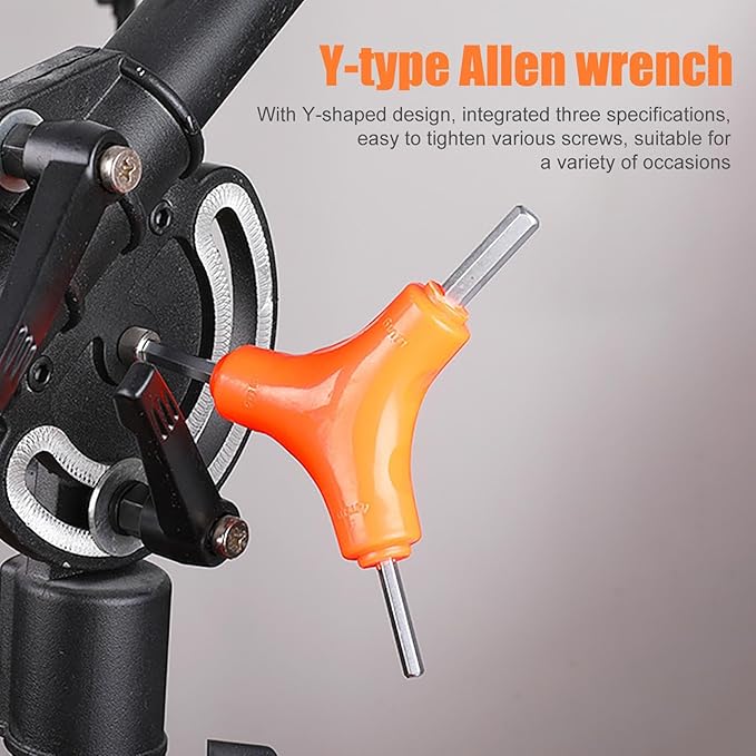 3 Way Allen Key Set Y Shape Bicycle Repair Tool Multi Size Hex Key
