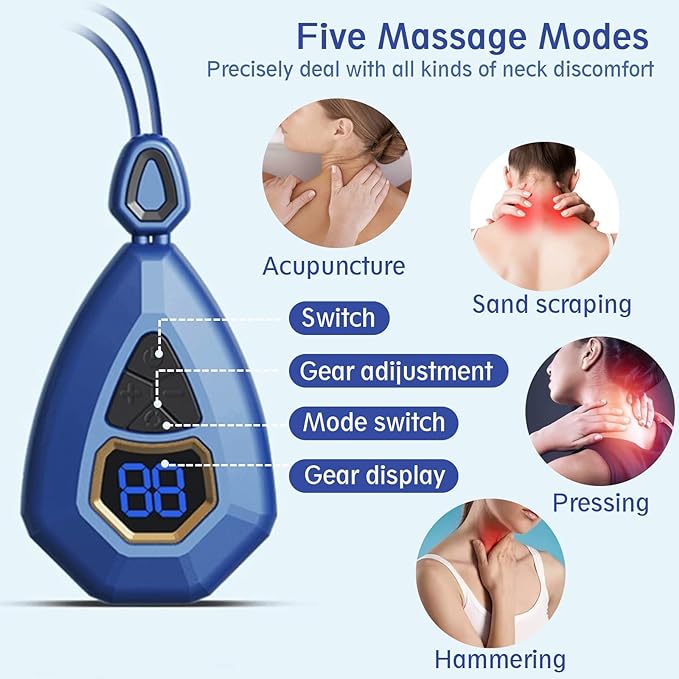 EMS Neck Massager Portable Electric Neck Massage Device