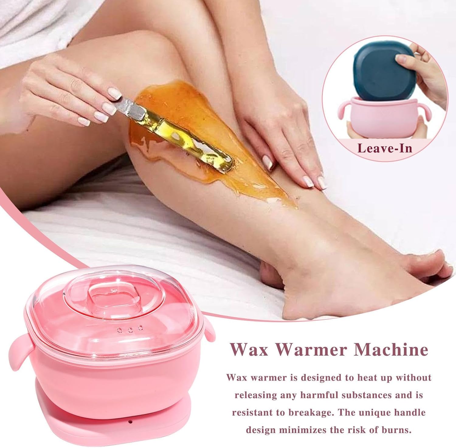 Wax Heater, Made With Silicone, Quick & Easy Hair Removal