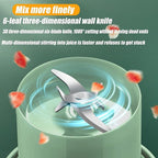 Mini Juicer Blender, Portable, USB Rechargeable, with Straw Cup 320ml