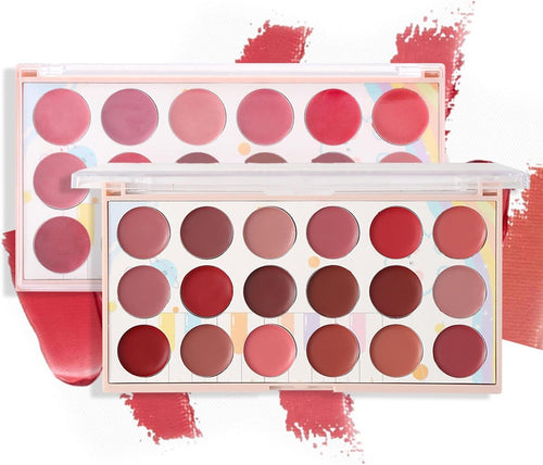 Moccallure Professional 18-Colors Lipstick Kit – Long-Lasting, Hydrating & Compact | Unisex Makeup Set