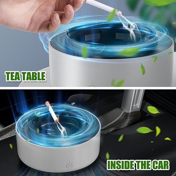 Ashtray, Smokeless with Built in Air Purifier, with Turbo Fan